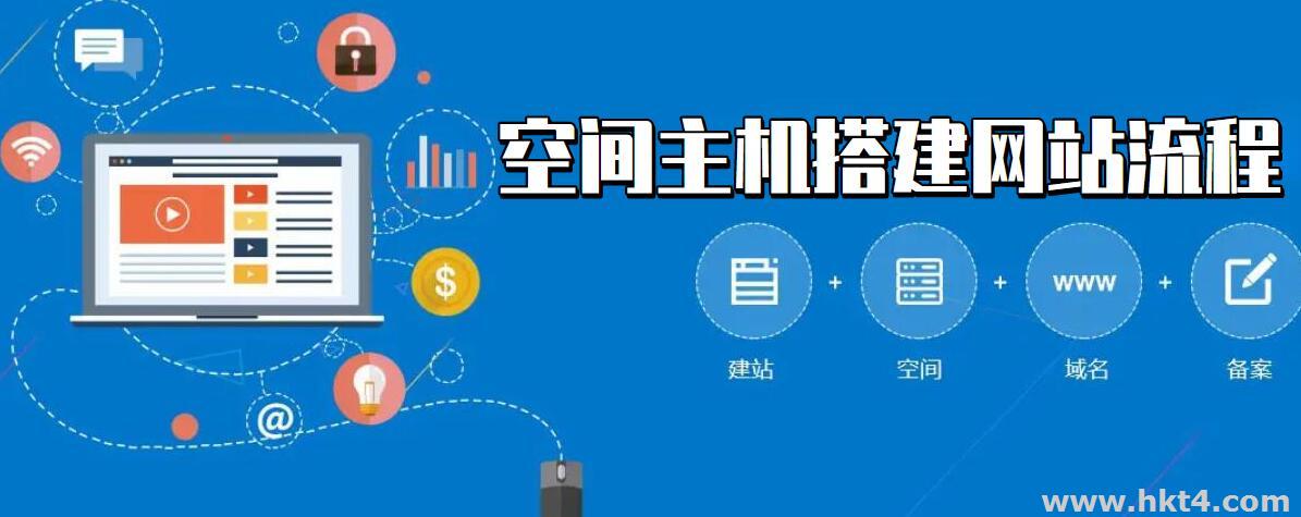 空間主機搭建網站的流程：