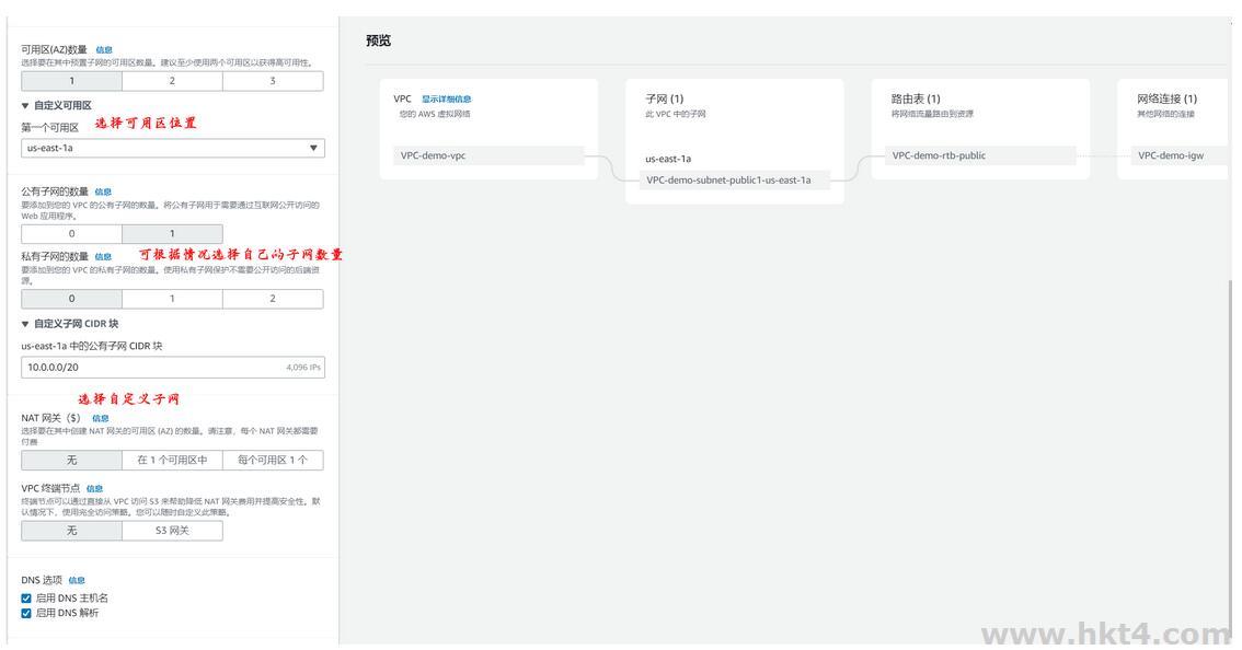 快速創建和設置AWS VPC