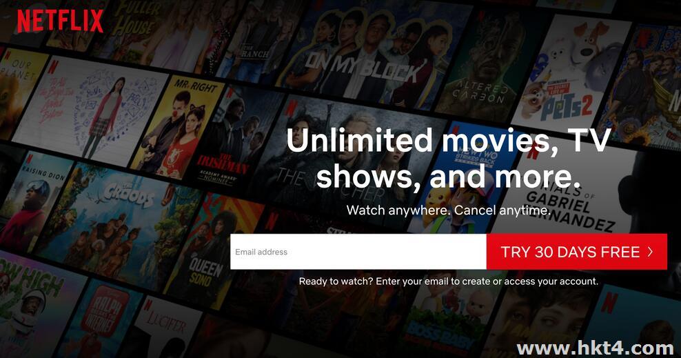 國內用戶用香港服務器看Netflix